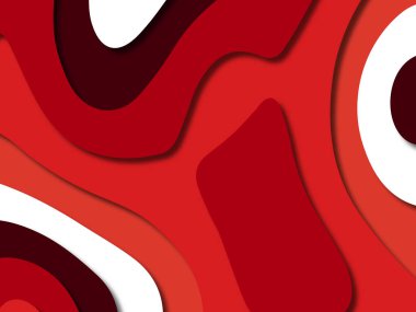 kağıt ile 3D arka plan şekilleri kesim. Soyut kağıt kitap kapağı için şablon arka plan bölmek. Kağıt arka plan kes. Soyut gerçekçi kağıt dekorasyon tasarımı için