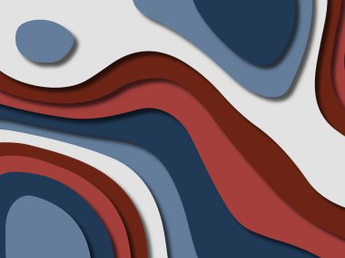 kağıt ile 3D arka plan şekilleri kesim. Soyut kağıt kitap kapağı için şablon arka plan bölmek. Kağıt arka plan kes. Soyut gerçekçi kağıt dekorasyon tasarımı için