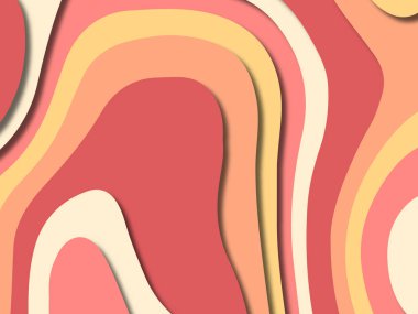 kağıt ile 3D arka plan şekilleri kesim. Soyut kağıt kitap kapağı için şablon arka plan bölmek. Kağıt arka plan kes. Soyut gerçekçi kağıt dekorasyon tasarımı için