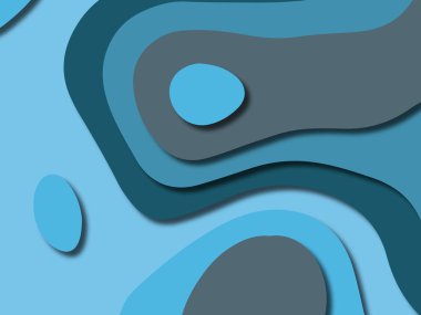 kağıt ile 3D arka plan şekilleri kesim. Soyut kağıt kitap kapağı için şablon arka plan bölmek. Kağıt arka plan kes. Soyut gerçekçi kağıt dekorasyon tasarımı için