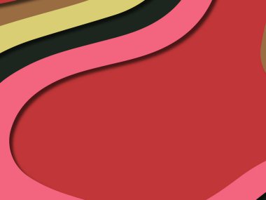 kağıt ile 3D arka plan şekilleri kesim. Soyut kağıt kitap kapağı için şablon arka plan bölmek. Kağıt arka plan kes. Soyut gerçekçi kağıt dekorasyon tasarımı için