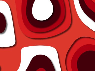 kağıt ile 3D arka plan şekilleri kesim. Soyut kağıt kitap kapağı için şablon arka plan bölmek. Kağıt arka plan kes. Soyut gerçekçi kağıt dekorasyon tasarımı için