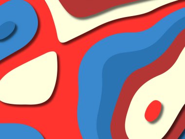 kağıt ile 3D arka plan şekilleri kesim. Soyut kağıt kitap kapağı için şablon arka plan bölmek. Kağıt arka plan kes. Soyut gerçekçi kağıt dekorasyon tasarımı için