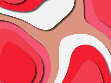 kağıt ile 3D arka plan şekilleri kesim. Soyut kağıt kitap kapağı için şablon arka plan bölmek. Kağıt arka plan kes. Soyut gerçekçi kağıt dekorasyon tasarımı için