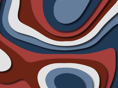 kağıt ile 3D arka plan şekilleri kesim. Soyut kağıt kitap kapağı için şablon arka plan bölmek. Kağıt arka plan kes. Soyut gerçekçi kağıt dekorasyon tasarımı için