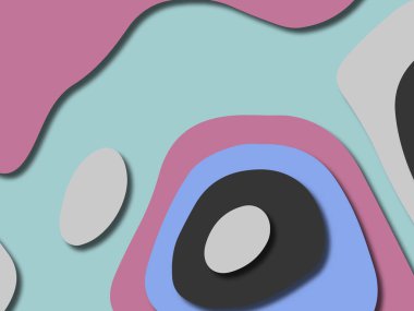 kağıt ile 3D arka plan şekilleri kesim. Soyut kağıt kitap kapağı için şablon arka plan bölmek. Kağıt arka plan kes. Soyut gerçekçi kağıt dekorasyon tasarımı için