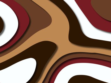 kağıt ile 3D arka plan şekilleri kesim. Soyut kağıt kitap kapağı için şablon arka plan bölmek. Kağıt arka plan kes. Soyut gerçekçi kağıt dekorasyon tasarımı için