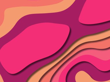 kağıt ile 3D arka plan şekilleri kesim. Soyut kağıt kitap kapağı için şablon arka plan bölmek. Kağıt arka plan kes. Soyut gerçekçi kağıt dekorasyon tasarımı için