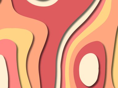 kağıt ile 3D arka plan şekilleri kesim. Soyut kağıt kitap kapağı için şablon arka plan bölmek. Kağıt arka plan kes. Soyut gerçekçi kağıt dekorasyon tasarımı için