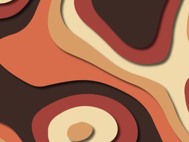 kağıt ile 3D arka plan şekilleri kesim. Soyut kağıt kitap kapağı için şablon arka plan bölmek. Kağıt arka plan kes. Soyut gerçekçi kağıt dekorasyon tasarımı için