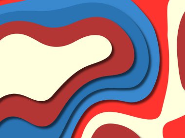 kağıt ile 3D arka plan şekilleri kesim. Soyut kağıt kitap kapağı için şablon arka plan bölmek. Kağıt arka plan kes. Soyut gerçekçi kağıt dekorasyon tasarımı için