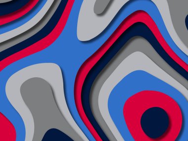 kağıt ile 3D arka plan şekilleri kesim. Soyut kağıt kitap kapağı için şablon arka plan bölmek. Kağıt arka plan kes. Soyut gerçekçi kağıt dekorasyon tasarımı için