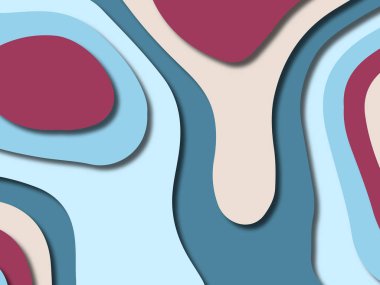 kağıt ile 3D arka plan şekilleri kesim. Soyut kağıt kitap kapağı için şablon arka plan bölmek. Kağıt arka plan kes. Soyut gerçekçi kağıt dekorasyon tasarımı için