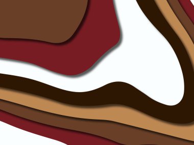 kağıt ile 3D arka plan şekilleri kesim. Soyut kağıt kitap kapağı için şablon arka plan bölmek. Kağıt arka plan kes. Soyut gerçekçi kağıt dekorasyon tasarımı için