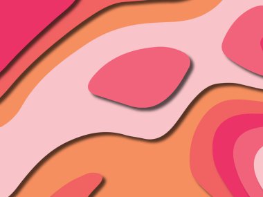 kağıt ile 3D arka plan şekilleri kesim. Soyut kağıt kitap kapağı için şablon arka plan bölmek. Kağıt arka plan kes. Soyut gerçekçi kağıt dekorasyon tasarımı için