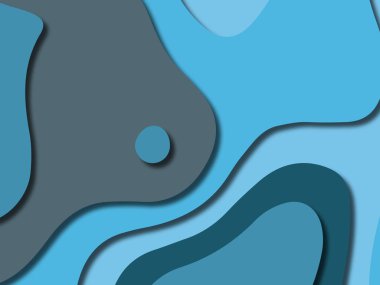 kağıt ile 3D arka plan şekilleri kesim. Soyut kağıt kitap kapağı için şablon arka plan bölmek. Kağıt arka plan kes. Soyut gerçekçi kağıt dekorasyon tasarımı için