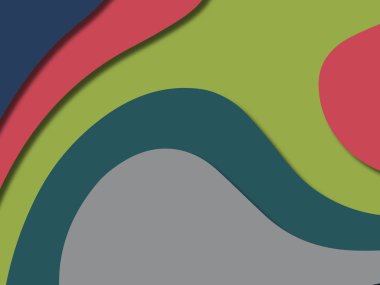 kağıt ile 3D arka plan şekilleri kesim. Soyut kağıt kitap kapağı için şablon arka plan bölmek. Kağıt arka plan kes. Soyut gerçekçi kağıt dekorasyon tasarımı için