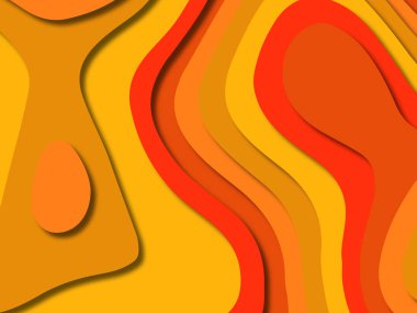 kağıt ile 3D arka plan şekilleri kesim. Soyut kağıt kitap kapağı için şablon arka plan bölmek. Kağıt arka plan kes. Soyut gerçekçi kağıt dekorasyon tasarımı için