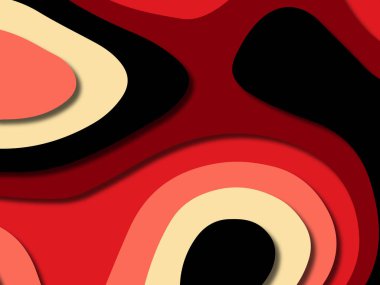 kağıt ile 3D arka plan şekilleri kesim. Soyut kağıt kitap kapağı için şablon arka plan bölmek. Kağıt arka plan kes. Soyut gerçekçi kağıt dekorasyon tasarımı için