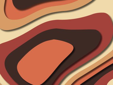 kağıt ile 3D arka plan şekilleri kesim. Soyut kağıt kitap kapağı için şablon arka plan bölmek. Kağıt arka plan kes. Soyut gerçekçi kağıt dekorasyon tasarımı için