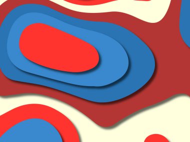 kağıt ile 3D arka plan şekilleri kesim. Soyut kağıt kitap kapağı için şablon arka plan bölmek. Kağıt arka plan kes. Soyut gerçekçi kağıt dekorasyon tasarımı için