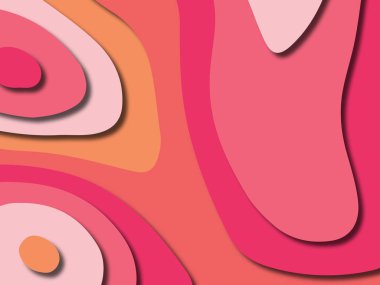 kağıt ile 3D arka plan şekilleri kesim. Soyut kağıt kitap kapağı için şablon arka plan bölmek. Kağıt arka plan kes. Soyut gerçekçi kağıt dekorasyon tasarımı için