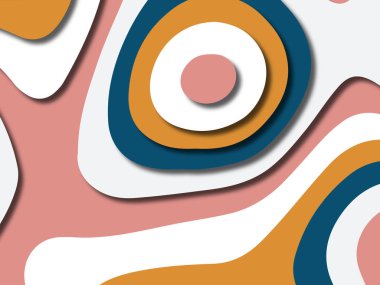 kağıt ile 3D arka plan şekilleri kesim. Soyut kağıt kitap kapağı için şablon arka plan bölmek. Kağıt arka plan kes. Soyut gerçekçi kağıt dekorasyon tasarımı için