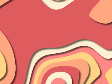 kağıt ile 3D arka plan şekilleri kesim. Soyut kağıt kitap kapağı için şablon arka plan bölmek. Kağıt arka plan kes. Soyut gerçekçi kağıt dekorasyon tasarımı için