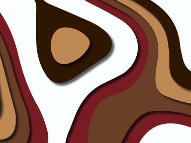 kağıt ile 3D arka plan şekilleri kesim. Soyut kağıt kitap kapağı için şablon arka plan bölmek. Kağıt arka plan kes. Soyut gerçekçi kağıt dekorasyon tasarımı için