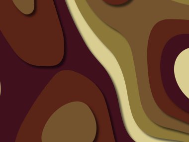 kağıt ile 3D arka plan şekilleri kesim. Soyut kağıt kitap kapağı için şablon arka plan bölmek. Kağıt arka plan kes. Soyut gerçekçi kağıt dekorasyon tasarımı için