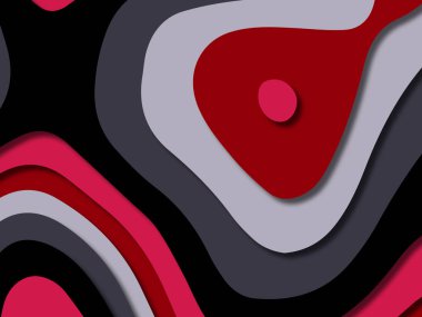 kağıt ile 3D arka plan şekilleri kesim. Soyut kağıt kitap kapağı için şablon arka plan bölmek. Kağıt arka plan kes. Soyut gerçekçi kağıt dekorasyon tasarımı için