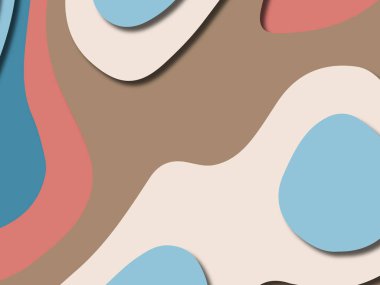 kağıt ile 3D arka plan şekilleri kesim. Soyut kağıt kitap kapağı için şablon arka plan bölmek. Kağıt arka plan kes. Soyut gerçekçi kağıt dekorasyon tasarımı için