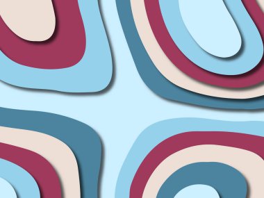 kağıt ile 3D arka plan şekilleri kesim. Soyut kağıt kitap kapağı için şablon arka plan bölmek. Kağıt arka plan kes. Soyut gerçekçi kağıt dekorasyon tasarımı için