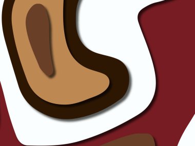 kağıt ile 3D arka plan şekilleri kesim. Soyut kağıt kitap kapağı için şablon arka plan bölmek. Kağıt arka plan kes. Soyut gerçekçi kağıt dekorasyon tasarımı için