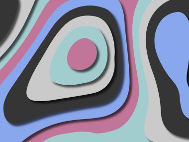 kağıt ile 3D arka plan şekilleri kesim. Soyut kağıt kitap kapağı için şablon arka plan bölmek. Kağıt arka plan kes. Soyut gerçekçi kağıt dekorasyon tasarımı için