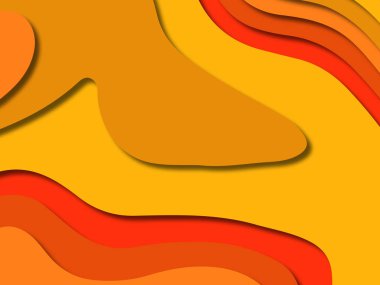 kağıt ile 3D arka plan şekilleri kesim. Soyut kağıt kitap kapağı için şablon arka plan bölmek. Kağıt arka plan kes. Soyut gerçekçi kağıt dekorasyon tasarımı için