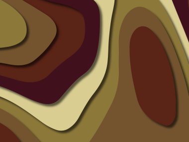 kağıt ile 3D arka plan şekilleri kesim. Soyut kağıt kitap kapağı için şablon arka plan bölmek. Kağıt arka plan kes. Soyut gerçekçi kağıt dekorasyon tasarımı için