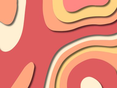 kağıt ile 3D arka plan şekilleri kesim. Soyut kağıt kitap kapağı için şablon arka plan bölmek. Kağıt arka plan kes. Soyut gerçekçi kağıt dekorasyon tasarımı için