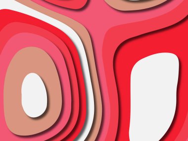 kağıt ile 3D arka plan şekilleri kesim. Soyut kağıt kitap kapağı için şablon arka plan bölmek. Kağıt arka plan kes. Soyut gerçekçi kağıt dekorasyon tasarımı için