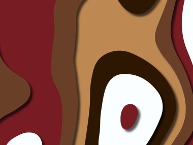 kağıt ile 3D arka plan şekilleri kesim. Soyut kağıt kitap kapağı için şablon arka plan bölmek. Kağıt arka plan kes. Soyut gerçekçi kağıt dekorasyon tasarımı için