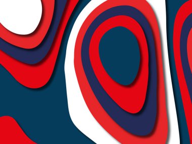 kağıt ile 3D arka plan şekilleri kesim. Soyut kağıt kitap kapağı için şablon arka plan bölmek. Kağıt arka plan kes. Soyut gerçekçi kağıt dekorasyon tasarımı için