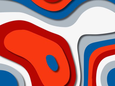 kağıt ile 3D arka plan şekilleri kesim. Soyut kağıt kitap kapağı için şablon arka plan bölmek. Kağıt arka plan kes. Soyut gerçekçi kağıt dekorasyon tasarımı için