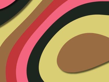 kağıt ile 3D arka plan şekilleri kesim. Soyut kağıt kitap kapağı için şablon arka plan bölmek. Kağıt arka plan kes. Soyut gerçekçi kağıt dekorasyon tasarımı için