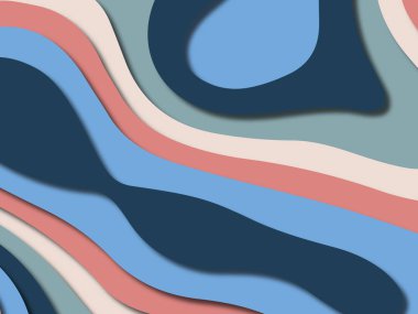 kağıt ile 3D arka plan şekilleri kesim. Soyut kağıt kitap kapağı için şablon arka plan bölmek. Kağıt arka plan kes. Soyut gerçekçi kağıt dekorasyon tasarımı için