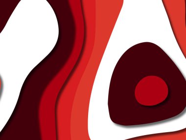 kağıt ile 3D arka plan şekilleri kesim. Soyut kağıt kitap kapağı için şablon arka plan bölmek. Kağıt arka plan kes. Soyut gerçekçi kağıt dekorasyon tasarımı için