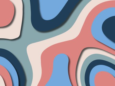 kağıt ile 3D arka plan şekilleri kesim. Soyut kağıt kitap kapağı için şablon arka plan bölmek. Kağıt arka plan kes. Soyut gerçekçi kağıt dekorasyon tasarımı için