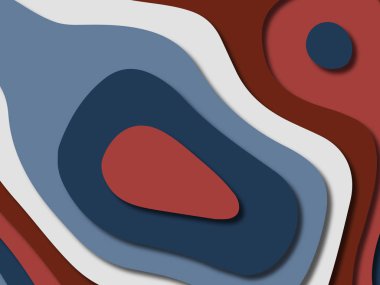 kağıt ile 3D arka plan şekilleri kesim. Soyut kağıt kitap kapağı için şablon arka plan bölmek. Kağıt arka plan kes. Soyut gerçekçi kağıt dekorasyon tasarımı için