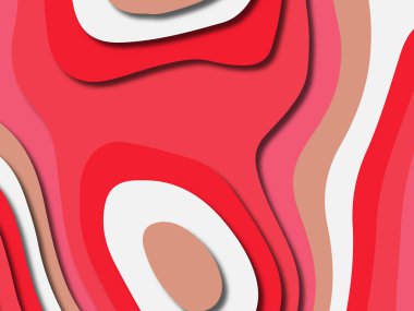 kağıt ile 3D arka plan şekilleri kesim. Soyut kağıt kitap kapağı için şablon arka plan bölmek. Kağıt arka plan kes. Soyut gerçekçi kağıt dekorasyon tasarımı için