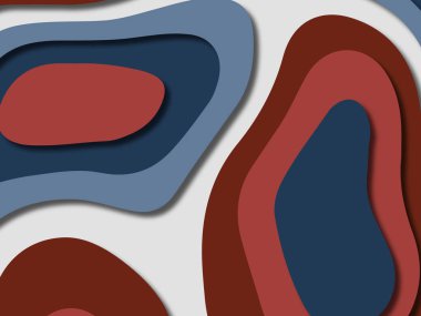 kağıt ile 3D arka plan şekilleri kesim. Soyut kağıt kitap kapağı için şablon arka plan bölmek. Kağıt arka plan kes. Soyut gerçekçi kağıt dekorasyon tasarımı için