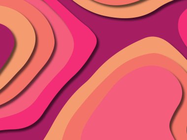 kağıt ile 3D arka plan şekilleri kesim. Soyut kağıt kitap kapağı için şablon arka plan bölmek. Kağıt arka plan kes. Soyut gerçekçi kağıt dekorasyon tasarımı için